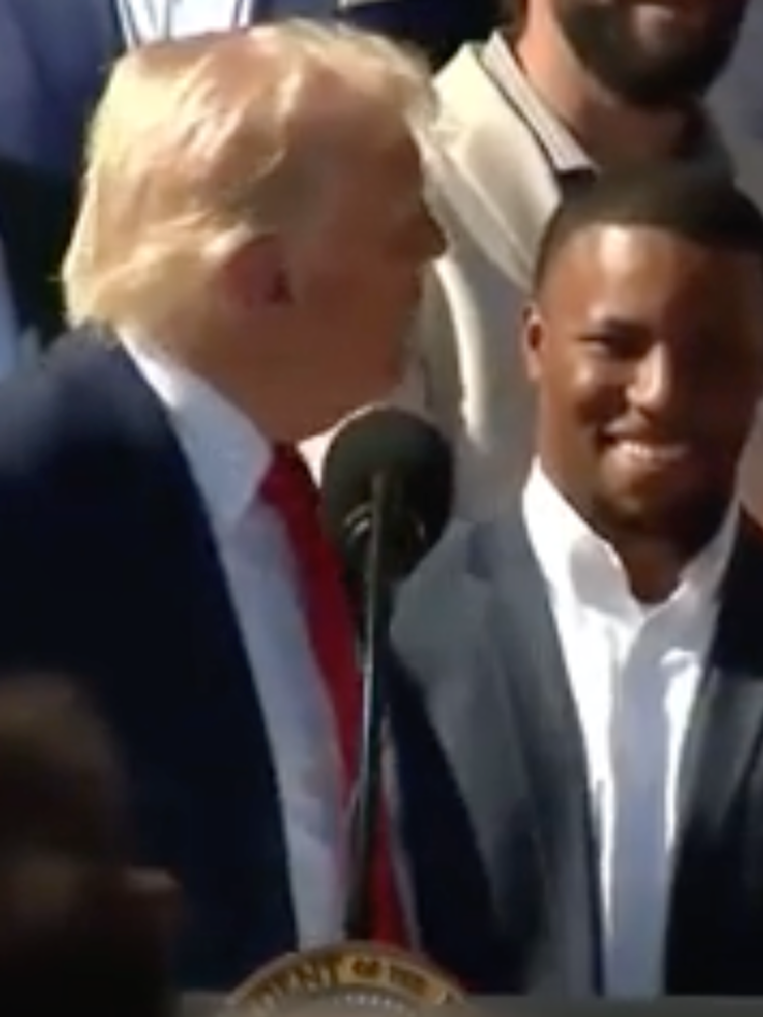 Donald Trump gushes over 'handsome' Eagles player Saquon Barkley