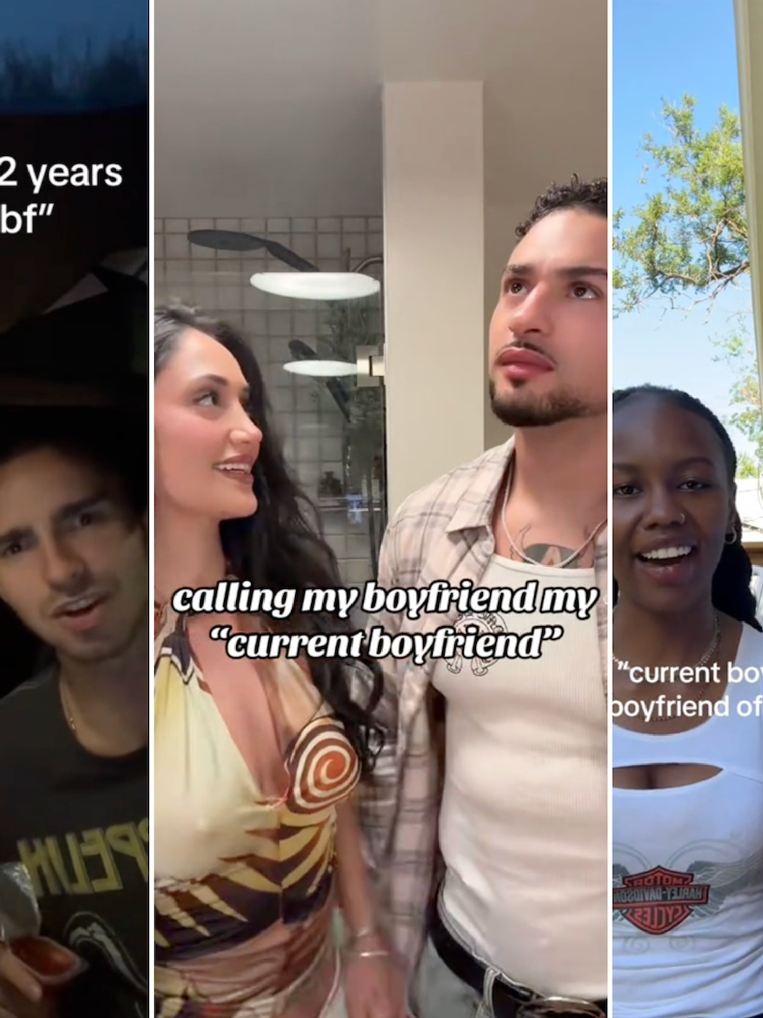 What is the 'current boyfriend' prank TikTok trend?