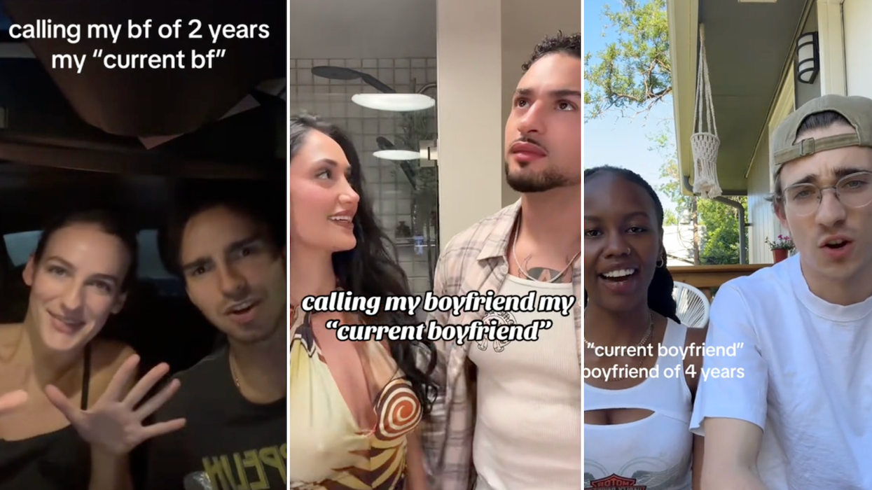 What is the 'current boyfriend' prank TikTok trend?