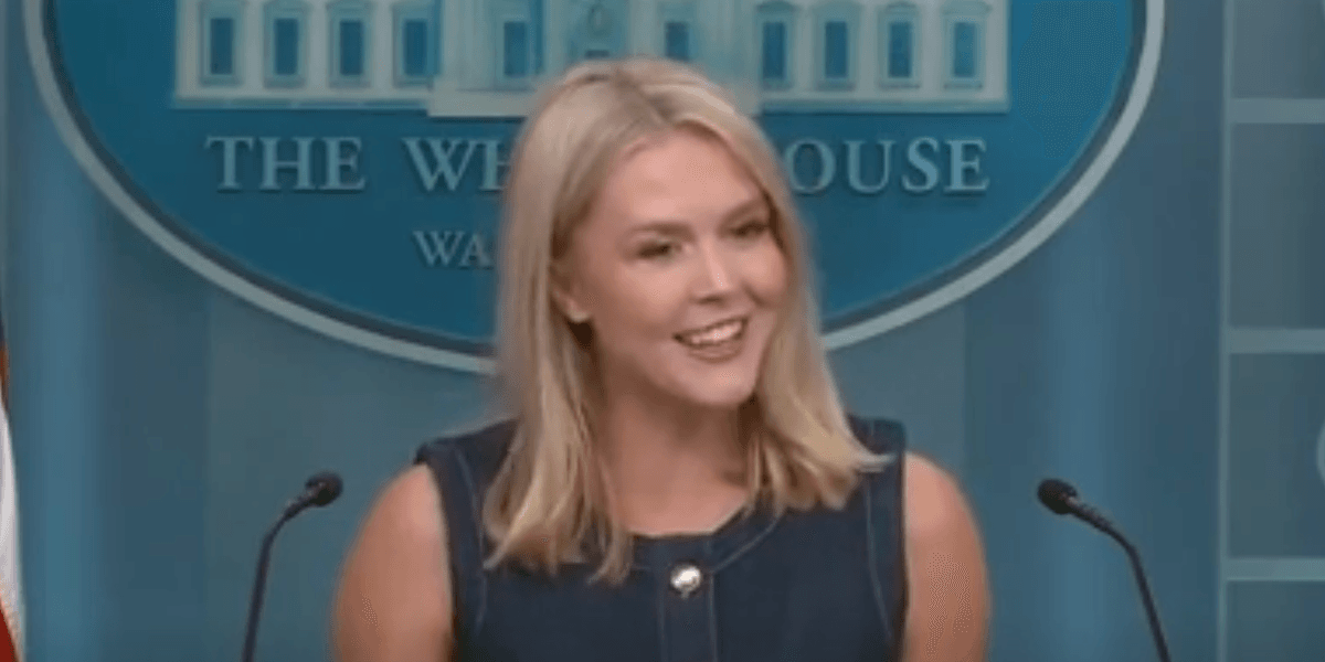 Karoline Leavitt looks uncomfortable as child asks how many people ...