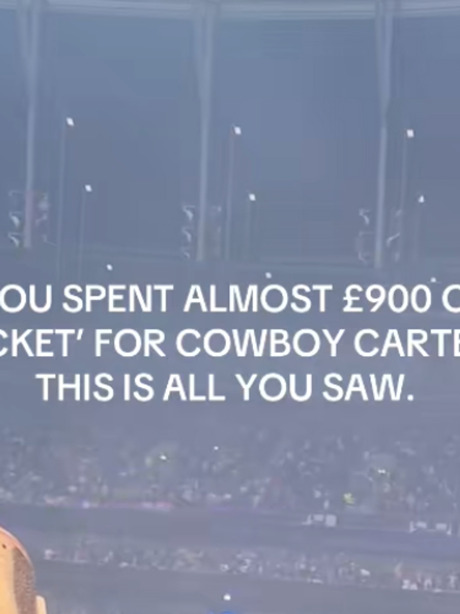 Beyonce fans pay £900 for Cowboy Carter tour and get bad view - and the internet aren't shocked