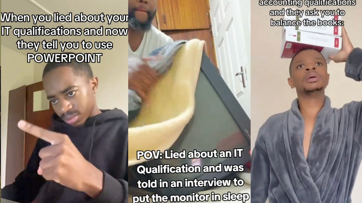 The most hilarious videos from the 'lied about my qualifications' TikTok trend