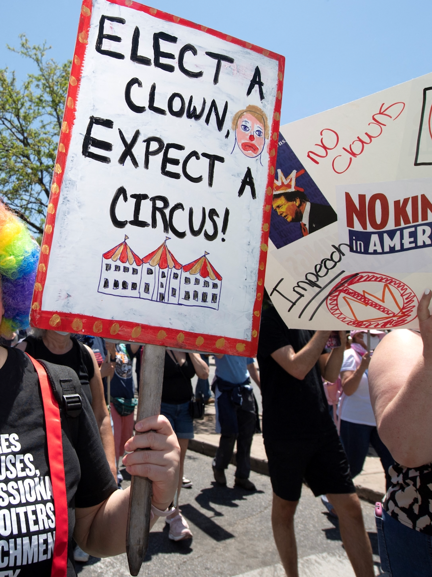 The 16 best signs that perfectly sum up 'No Kings' protesters' feelings about Trump