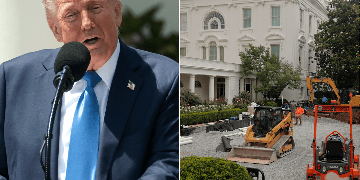 Trump is paving over the Rose Garden and people are outraged | indy100