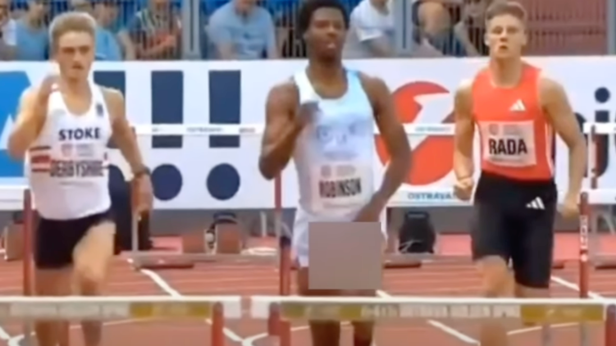Runner whose penis is exposed mid race wins despite 'equipment failure'