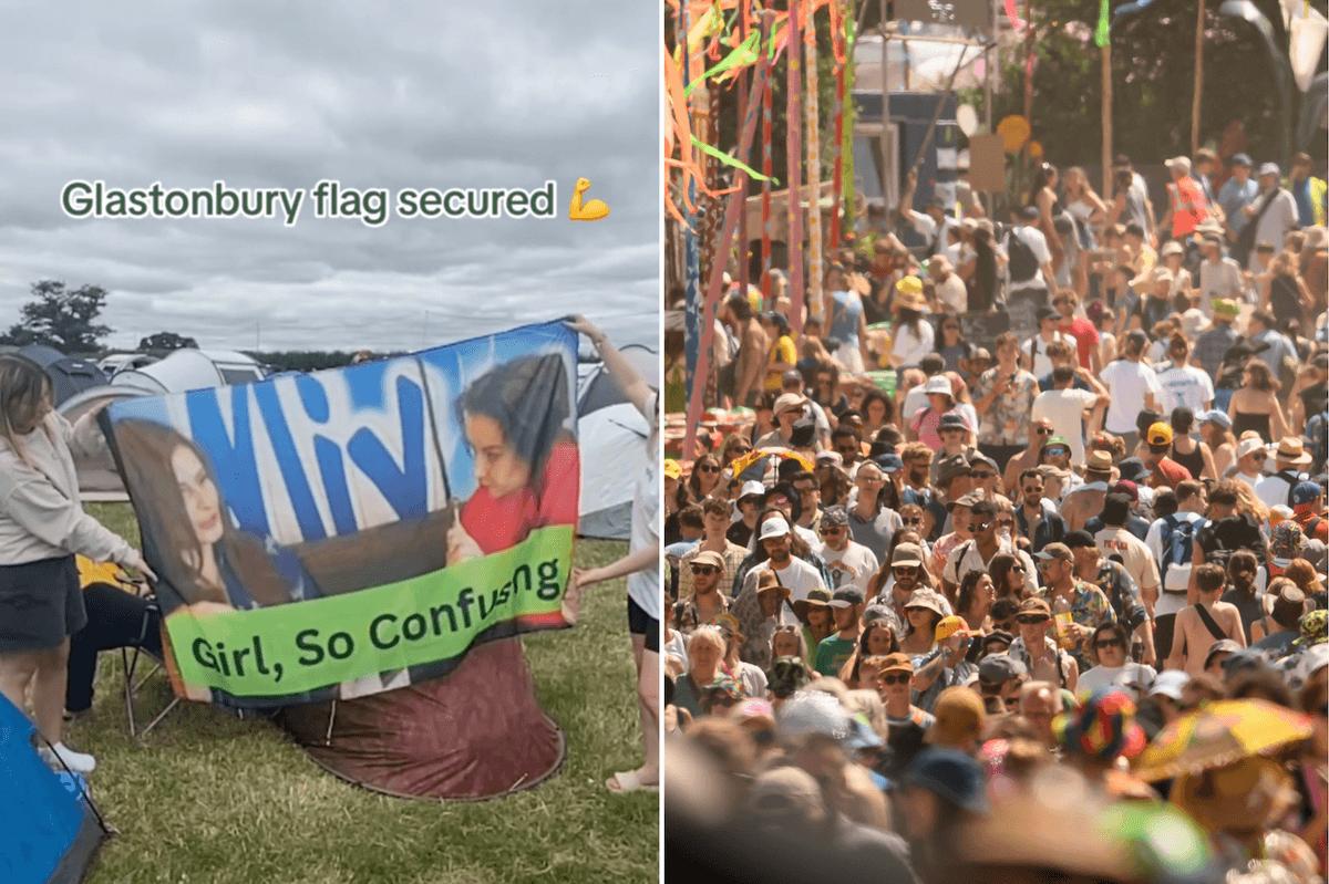 'Call off Glasto, it's peaked': The 8 best flags at Glastonbury 2025