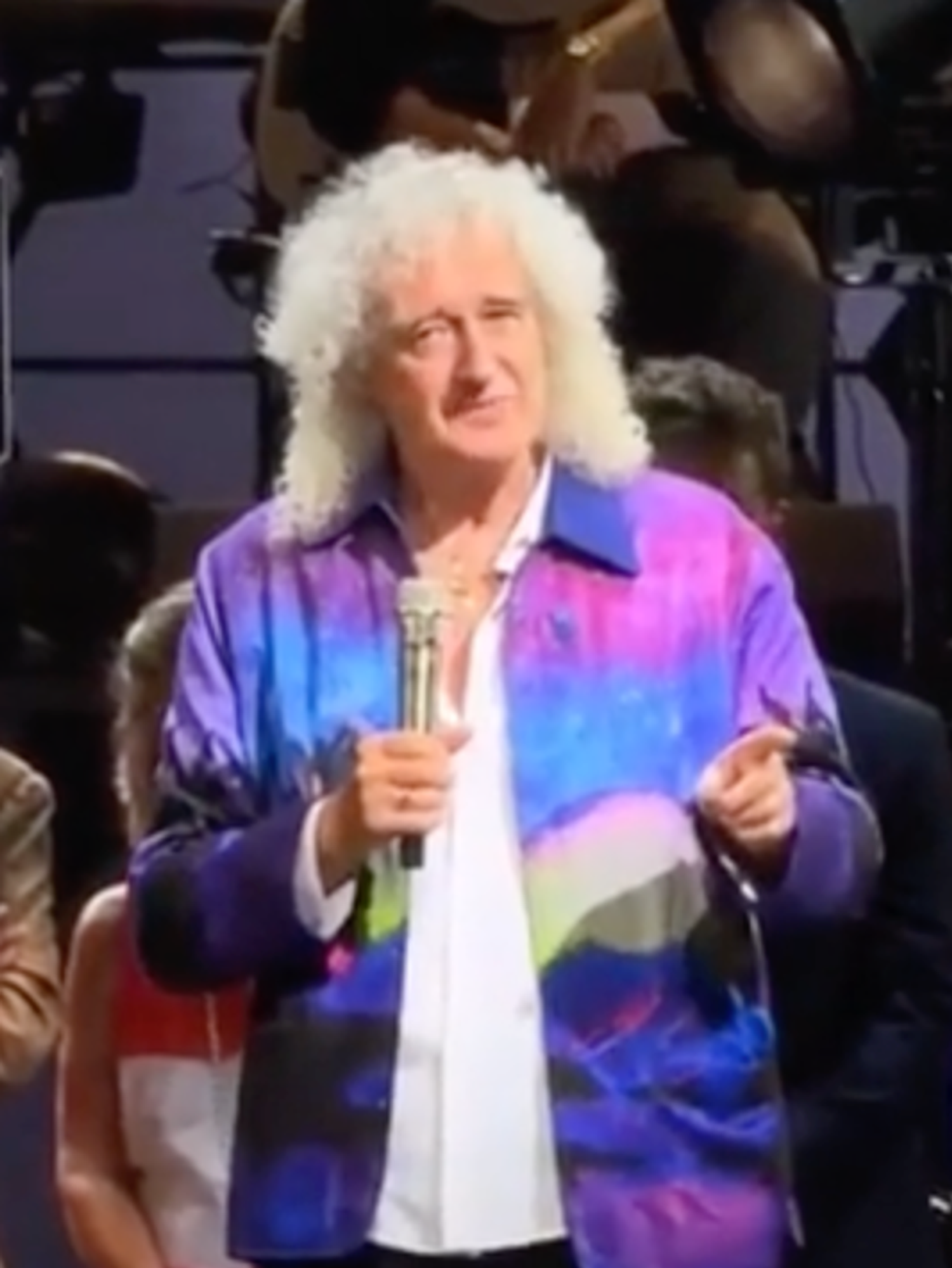 Watch Brian May and Bob Geldof celebrate 40 years of Live Aid on stage