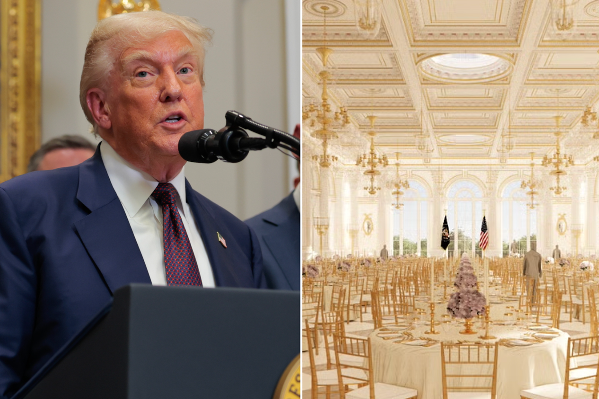 Trump is building a $200m gold ballroom in the White House - and people are incredibly angry