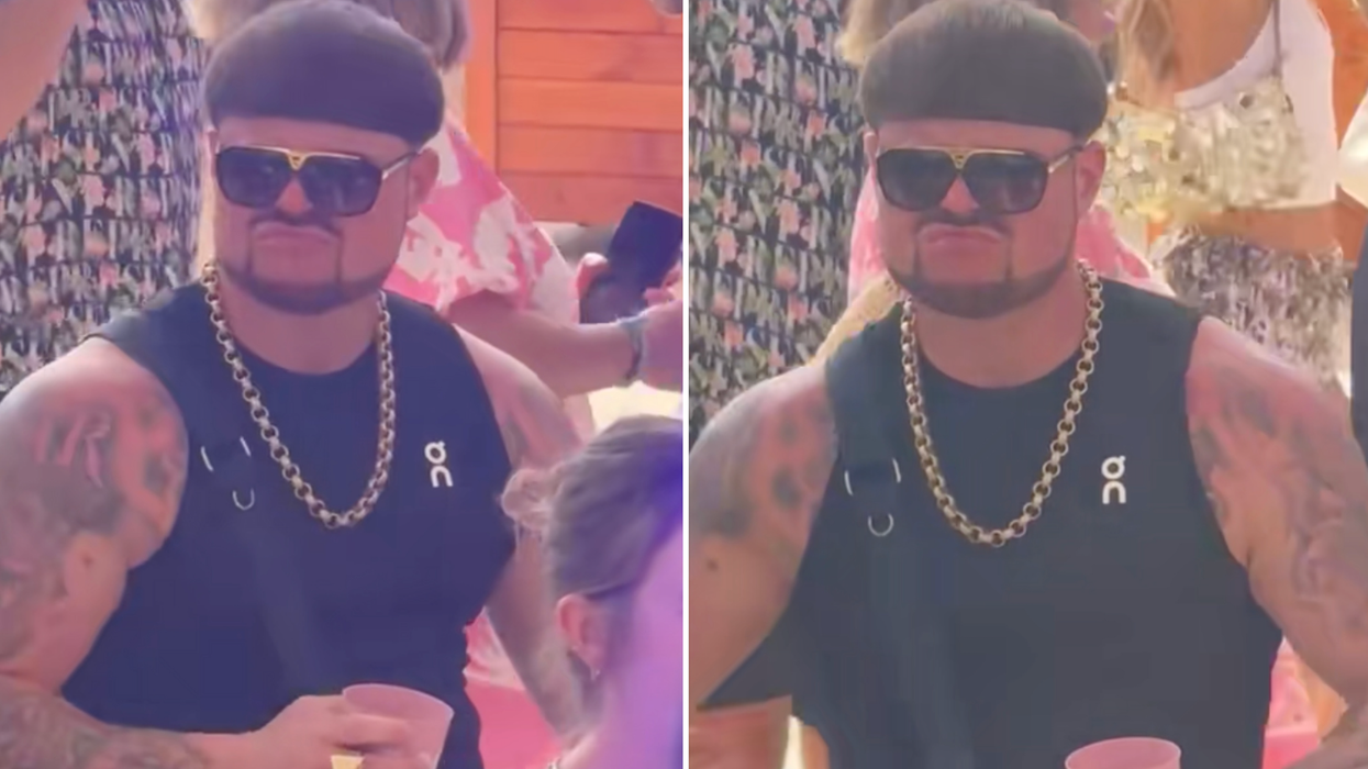 Brands have started jumping on the 'Ibiza final boss' trend - and the guy is loving it