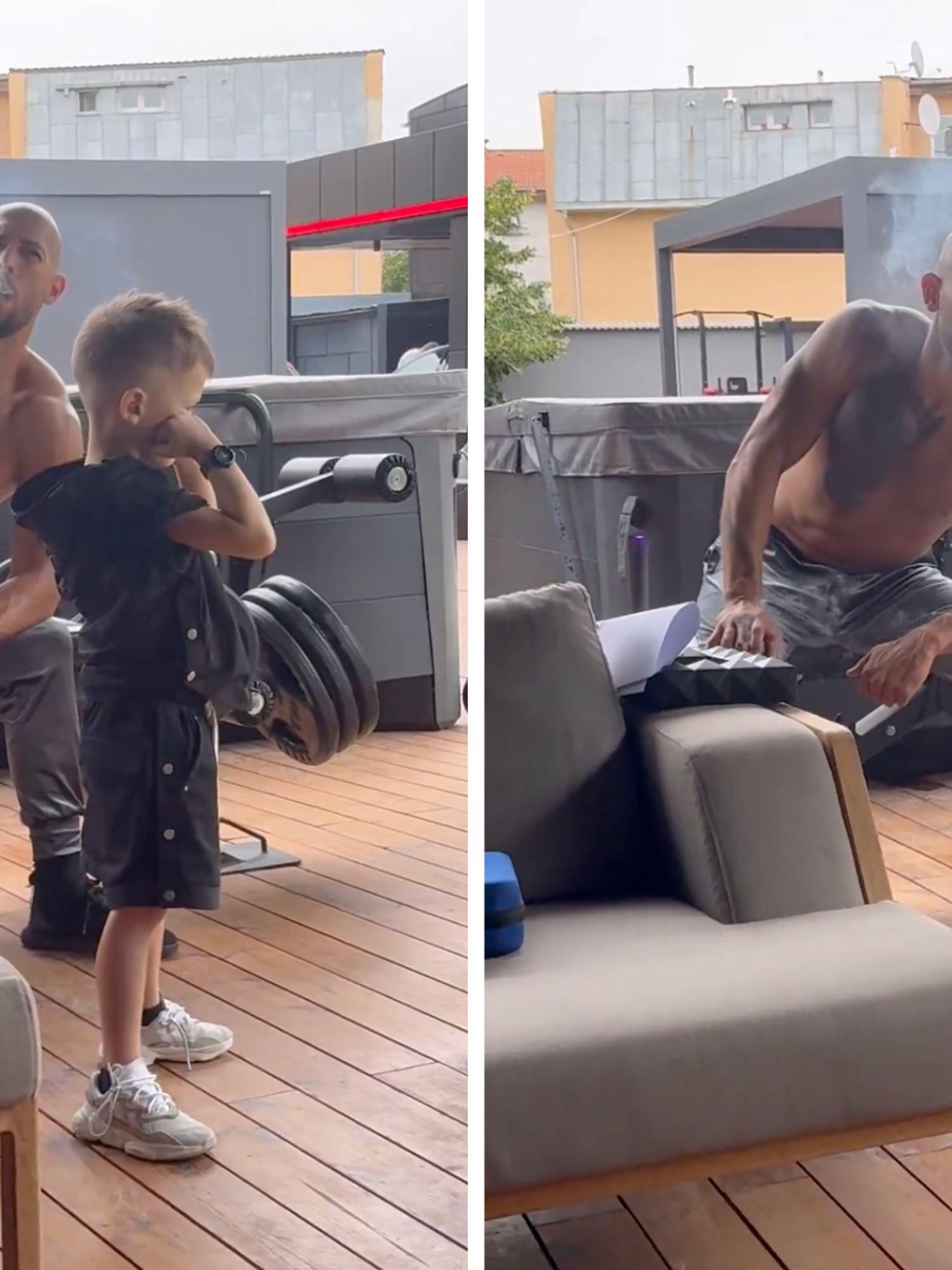 Andrew Tate defends smoking around young son - but fans aren't having it