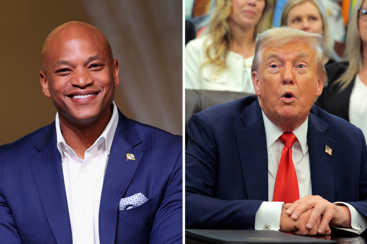 Governor has savage one-word response to Trump's wild claim about him