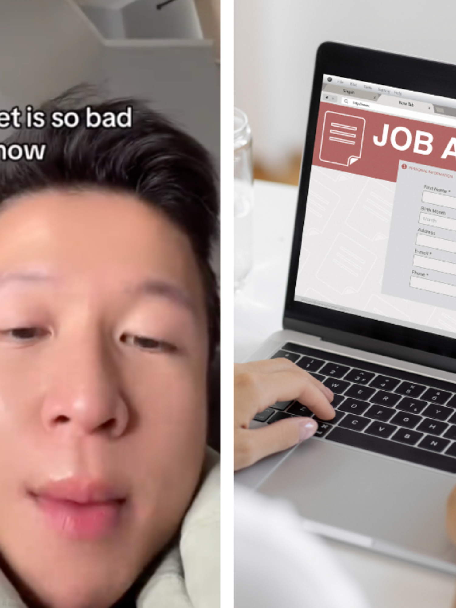 Man urges people to keep their jobs after submitting '3,000 applications' with no luck