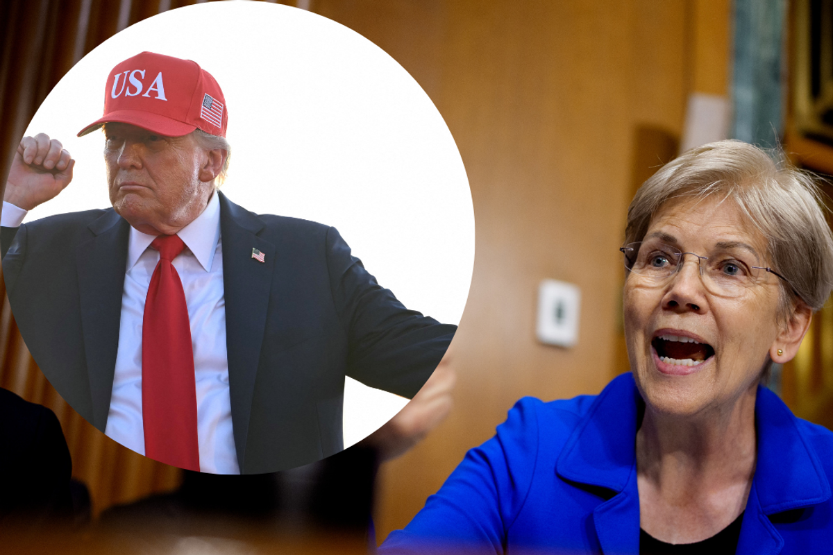 Elizabeth Warren tells reporter to look at every 'ugly word' posted by Trump