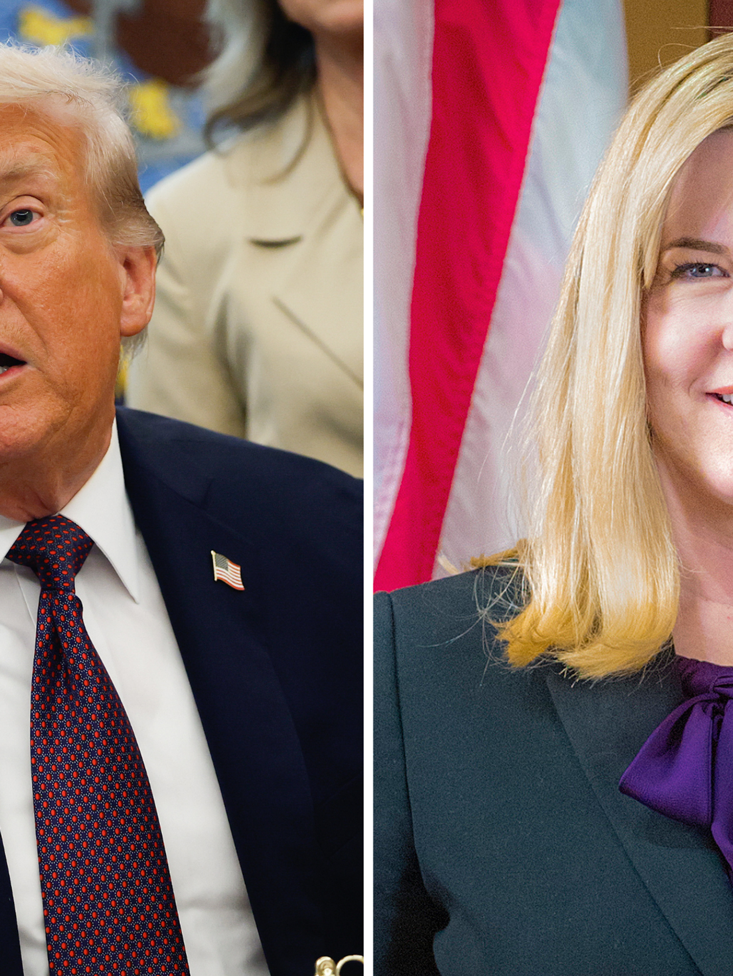 Shocking moment Trump replied 'who' when asked about assassinated Democrat