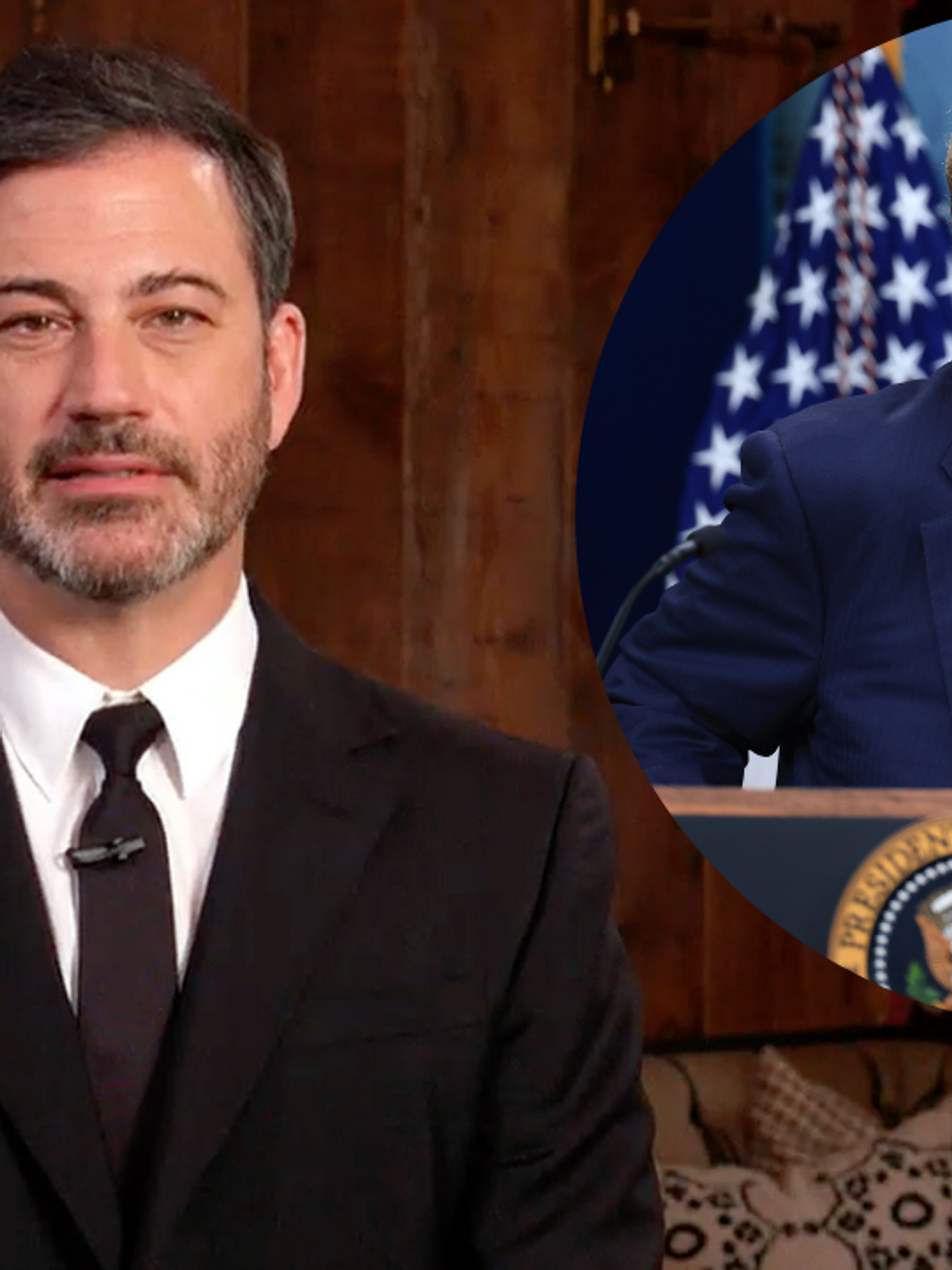 Trump ‘can’t take a joke’ says Jimmy Kimmel on return to Disney