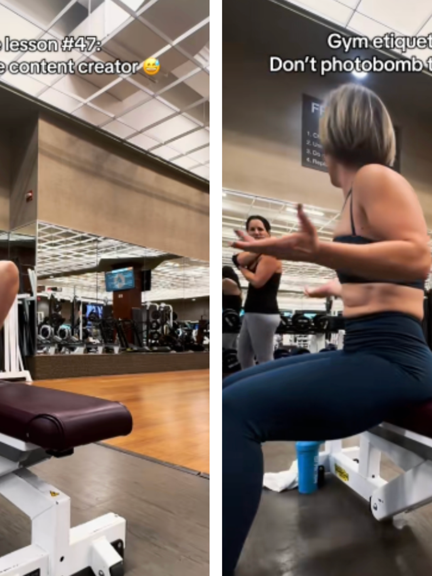 Fitness influencer ignites backlash after calling out ‘photobomber’ at the gym