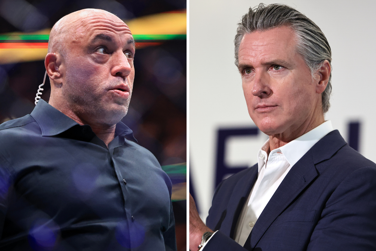 'He's too chicken': Gavin Newsom goads Joe Rogan to have him on his podcast