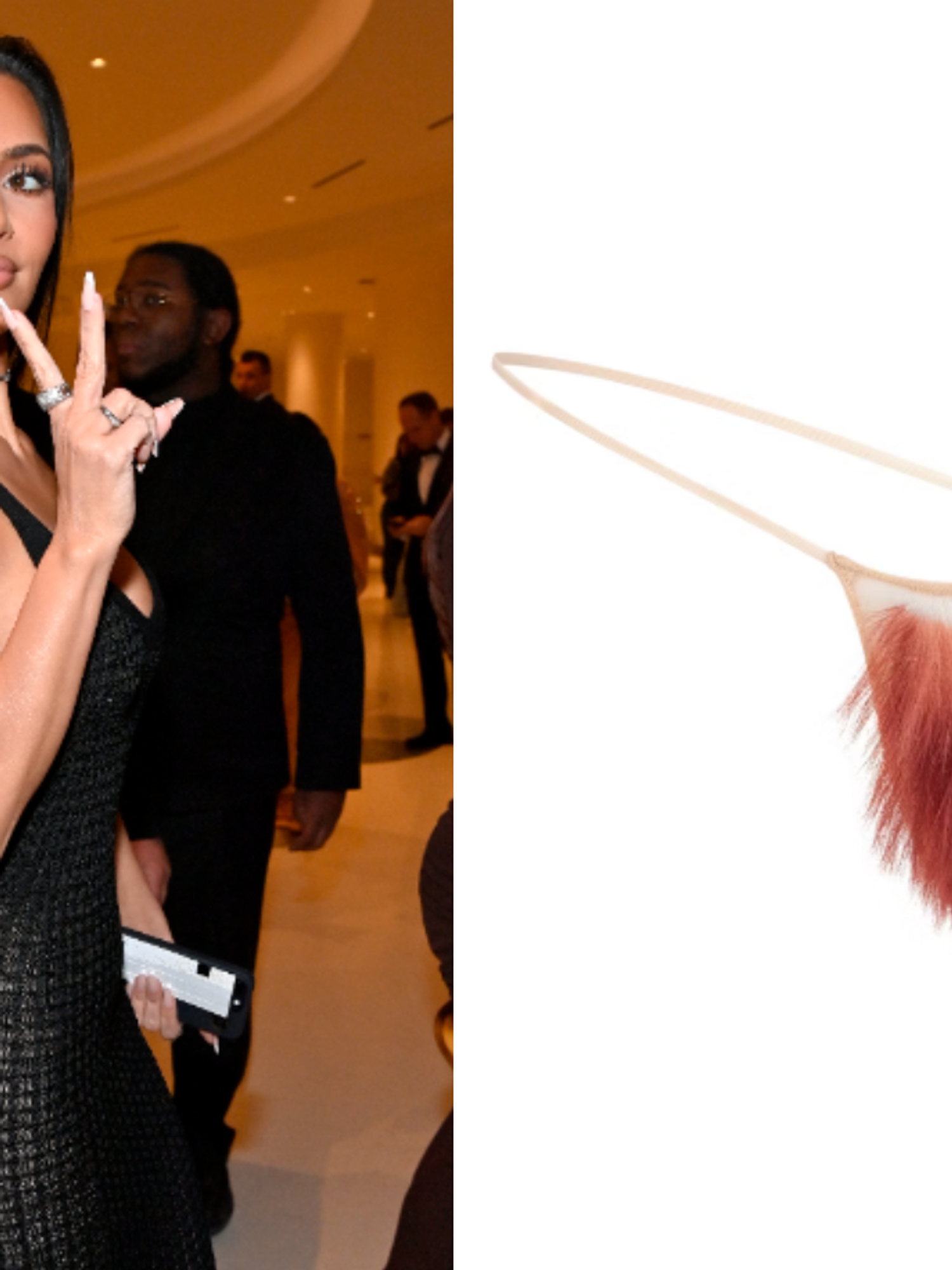 Kim Kardashian launches underwear with built-in pubic hair – and the internet didn't hold back