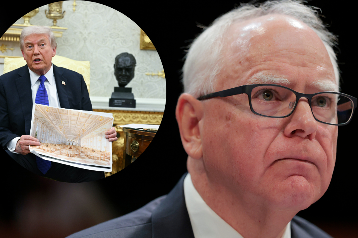 'Don't lose the plot': Tim Walz slams Trump's ballroom 'distraction'