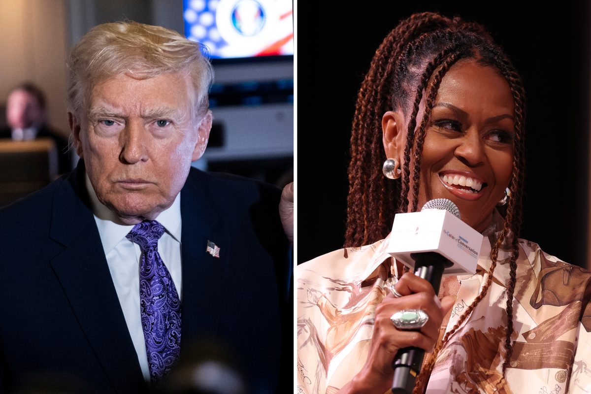 Trump dubbed 'lunatic' after sharing bizarre Michelle Obama conspiracy theory