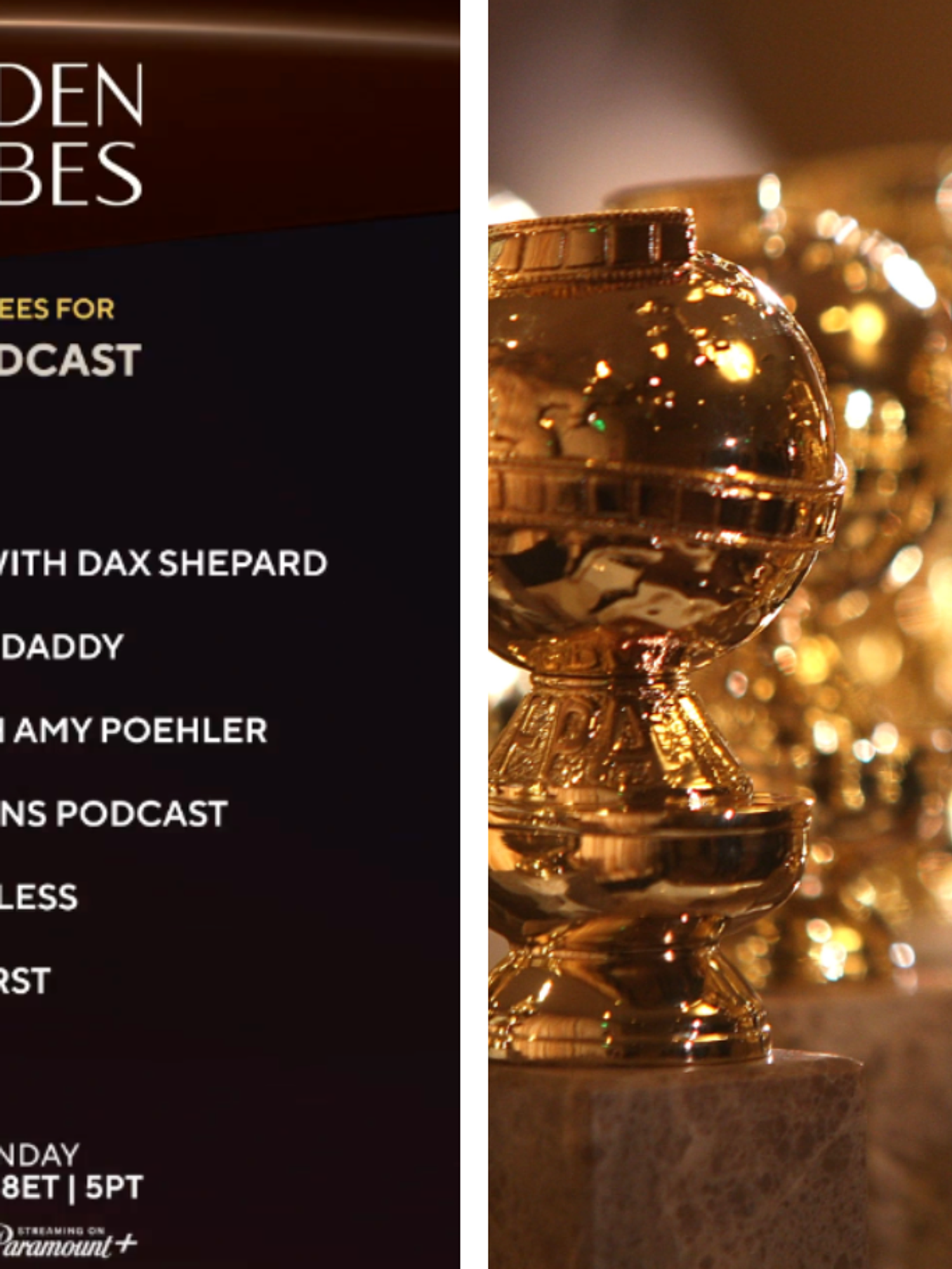 Golden Globes 'podcast' category sparks heated debate: 'How is this even real?!'