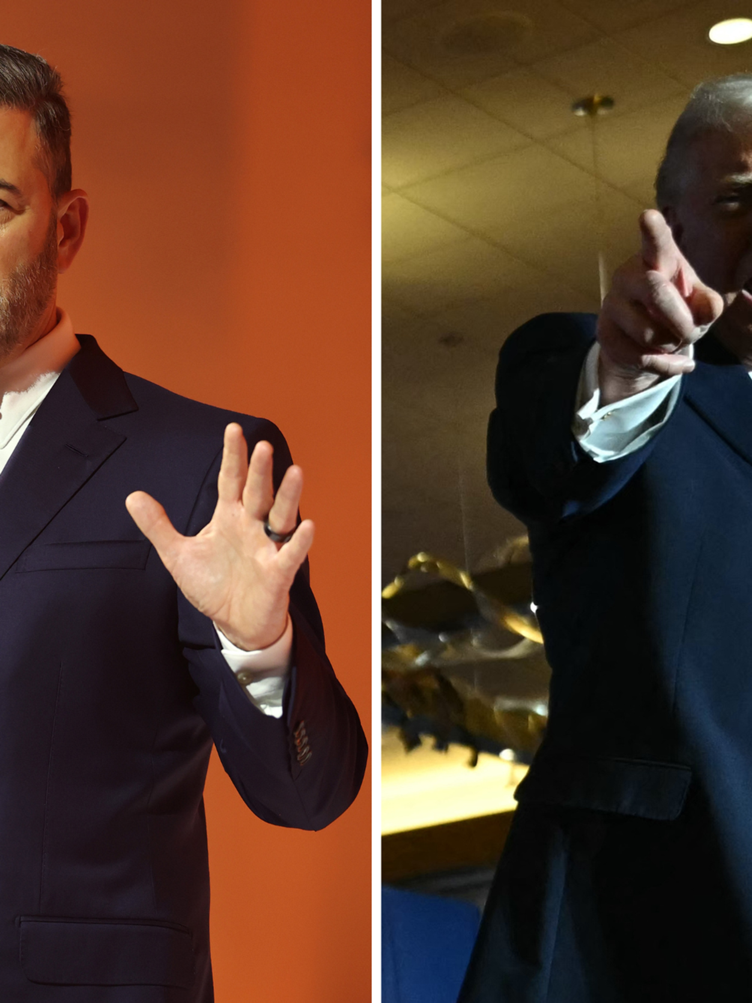 Trump's rambling speech 'like a slot machine' as Jimmy Kimmel says he's 'not all there'