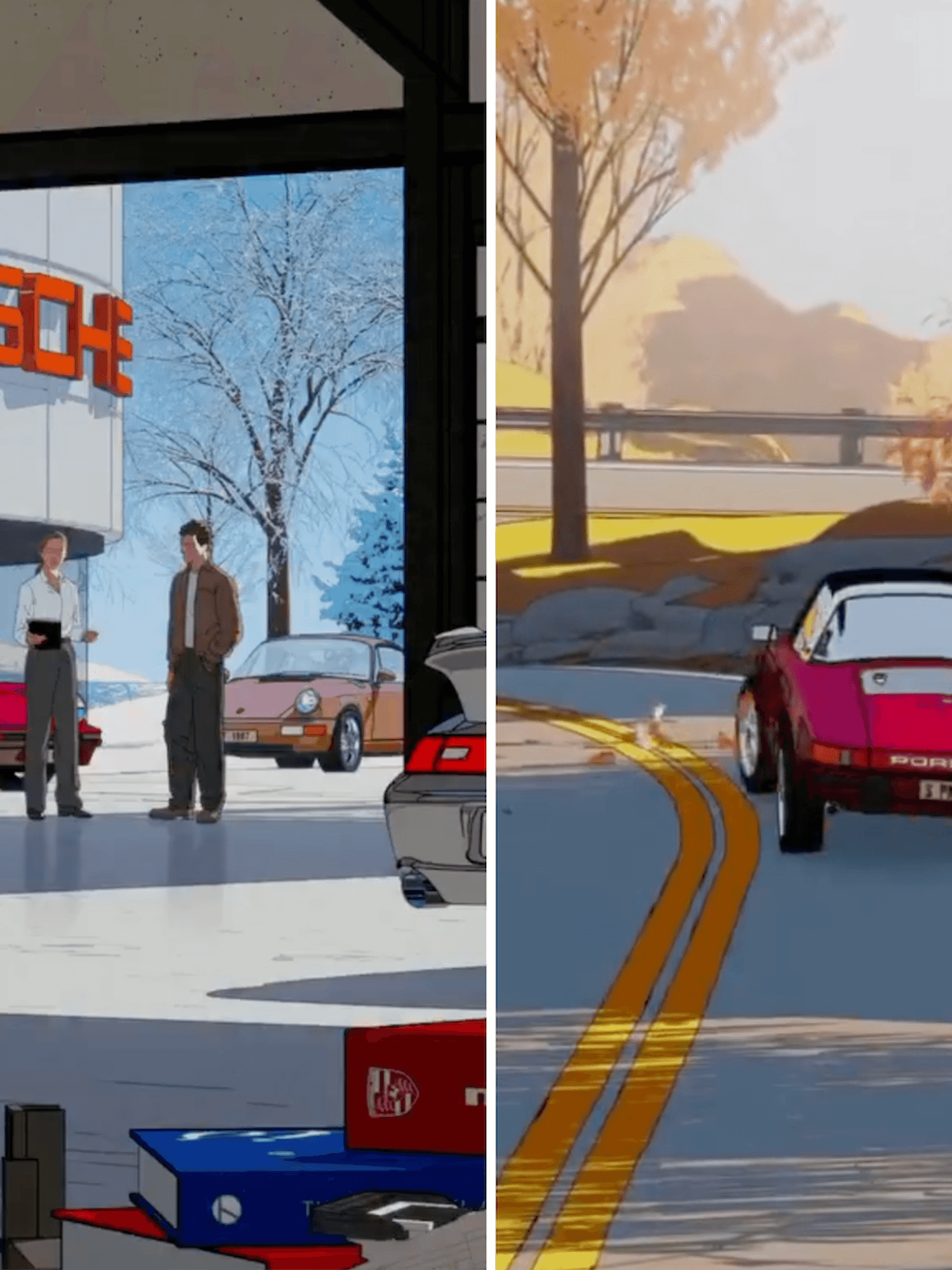 ‘Reject AI’: Porsche advert praised for hand drawn Christmas advert