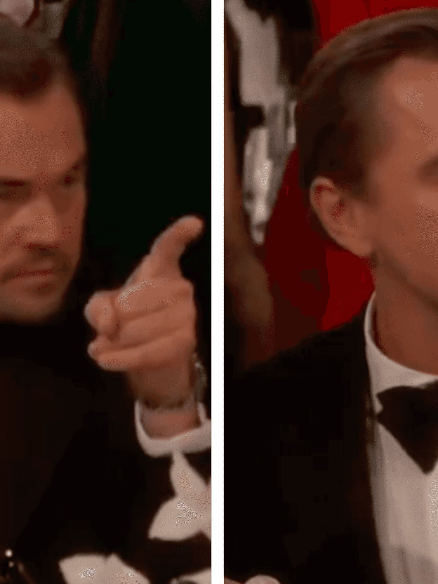 Mystery solved: Who was Leonardo DiCaprio talking to during that golden globes meme moment?