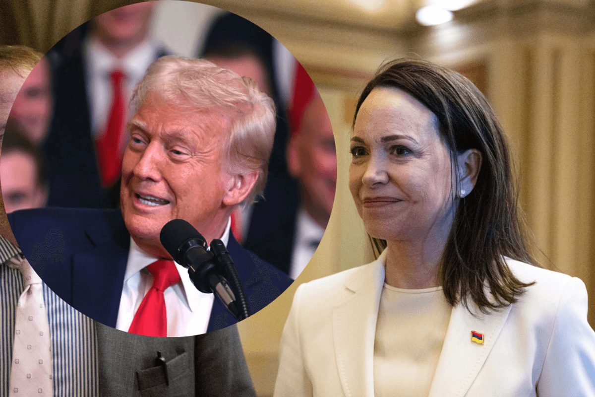 MarÃa Corina Machado on 'emotional' moment she gave Trump award despite Nobel Peace Prize rules