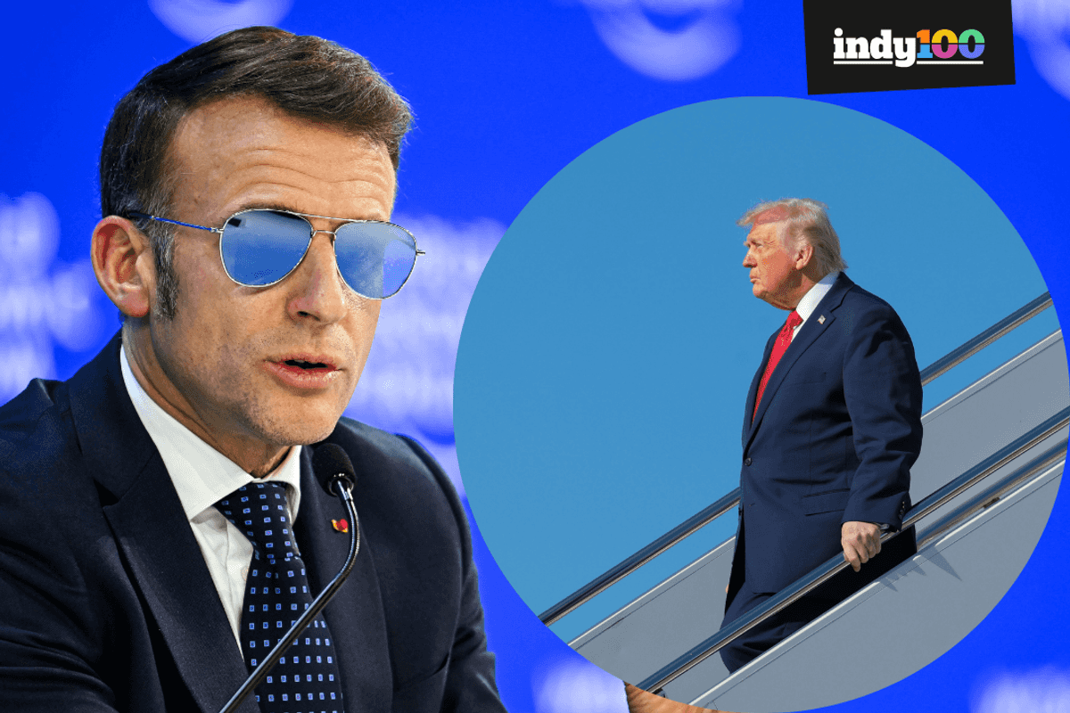French President Macron just gave the most powerful rebuke of Donald Trump yet