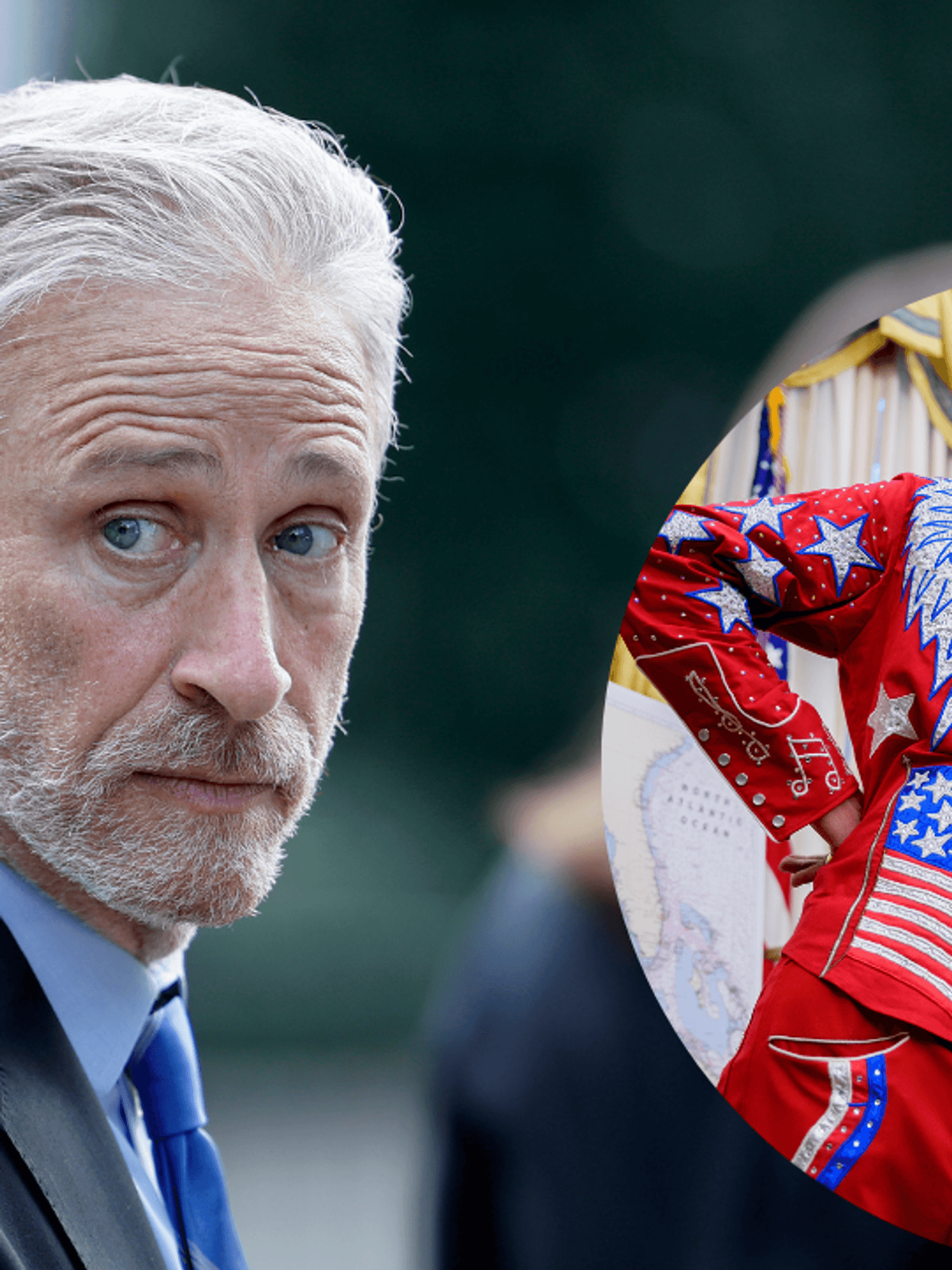 Jon Stewart reacts to 'All American' alternative Super Bowl half-time show