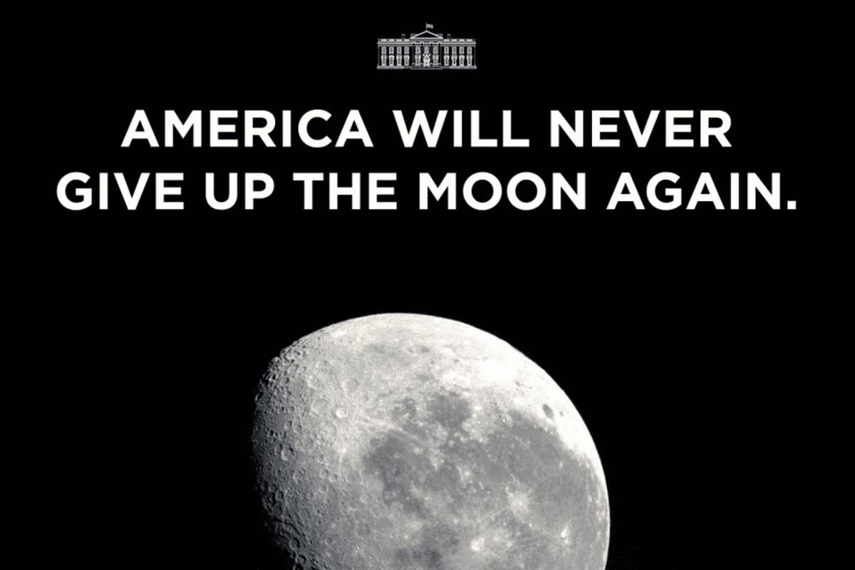 The US are no longer just eyeing up taking over countries - but the Moon too