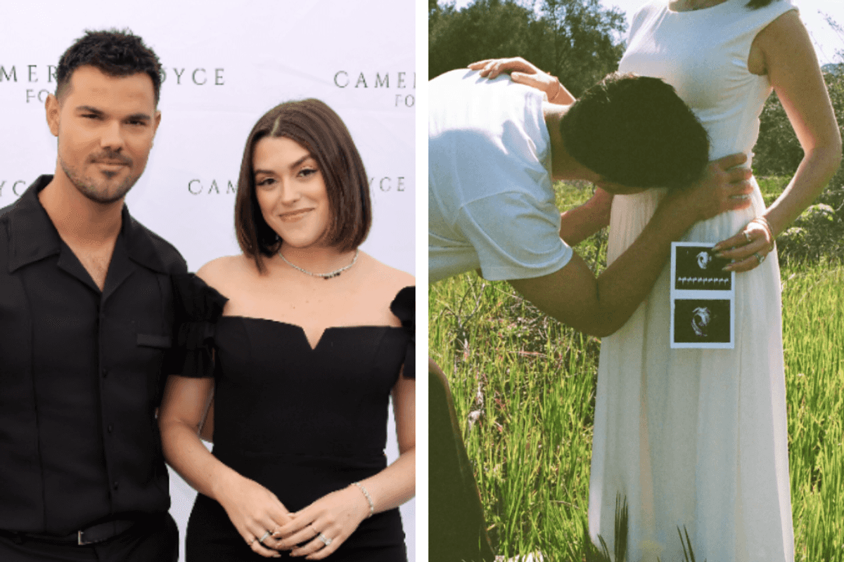 Taylor Lautner and Tay Lautner are expecting a baby – and the jokes write themselves