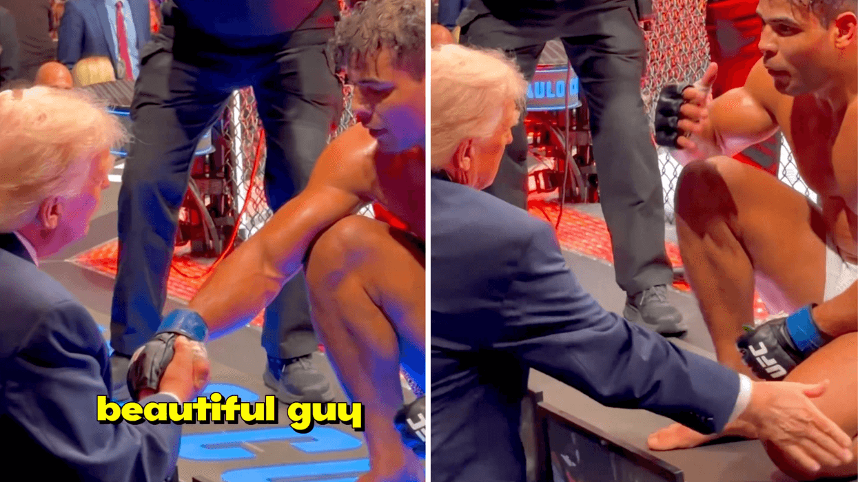 UFC fighter told he's 'beautiful' and 'too good looking' to fight by Trump in bizarre exchange