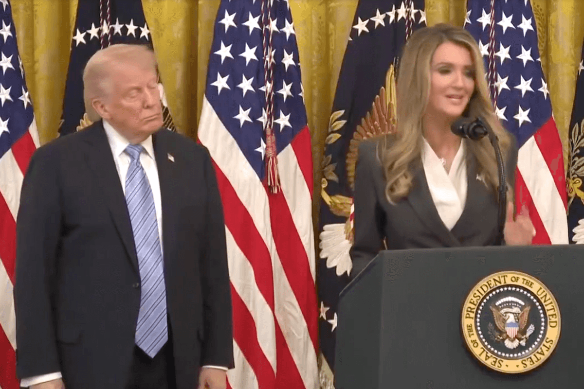 Trump appears to achieve an impressive feat – dozing off while standing up
