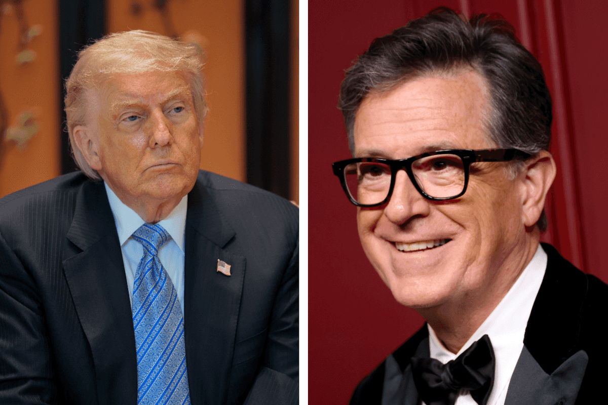 Donald Trump mocked over 'embarrassing' AI video targeting Stephen Colbert after Late Show finale