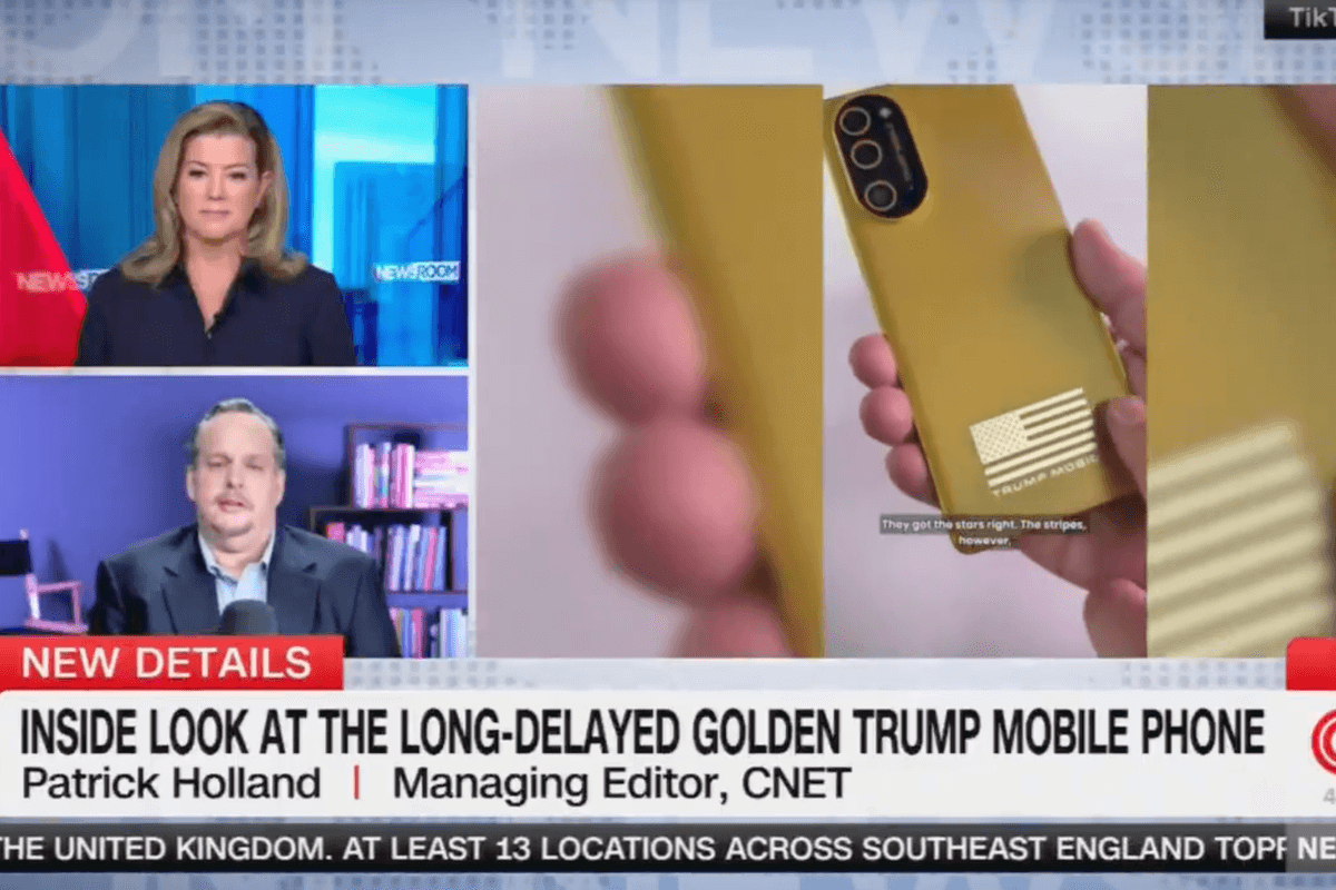'Looks like a urine sample': Some reviews are in for the infamous Trump phone