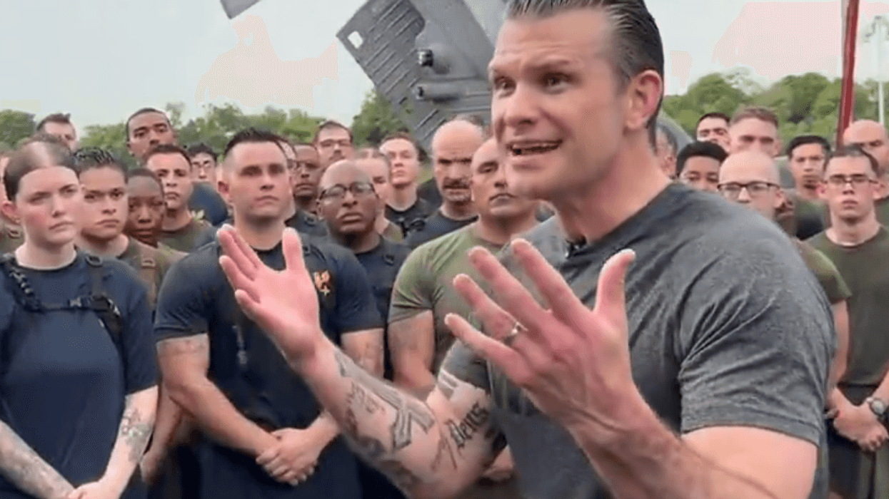 Pete Hegseth's ‘cringefest’ Navy soldier speech and workout mocked
