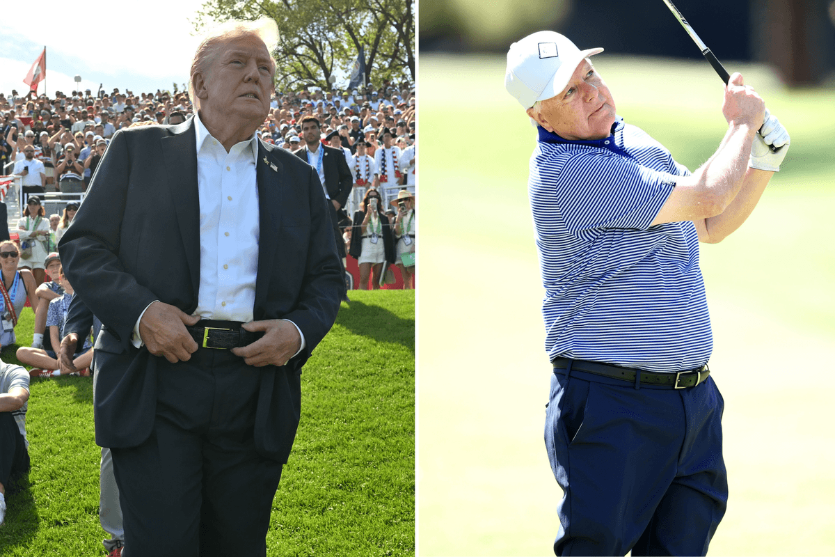 Trump criticises Lindsey Graham's golf game as he pays tribute
