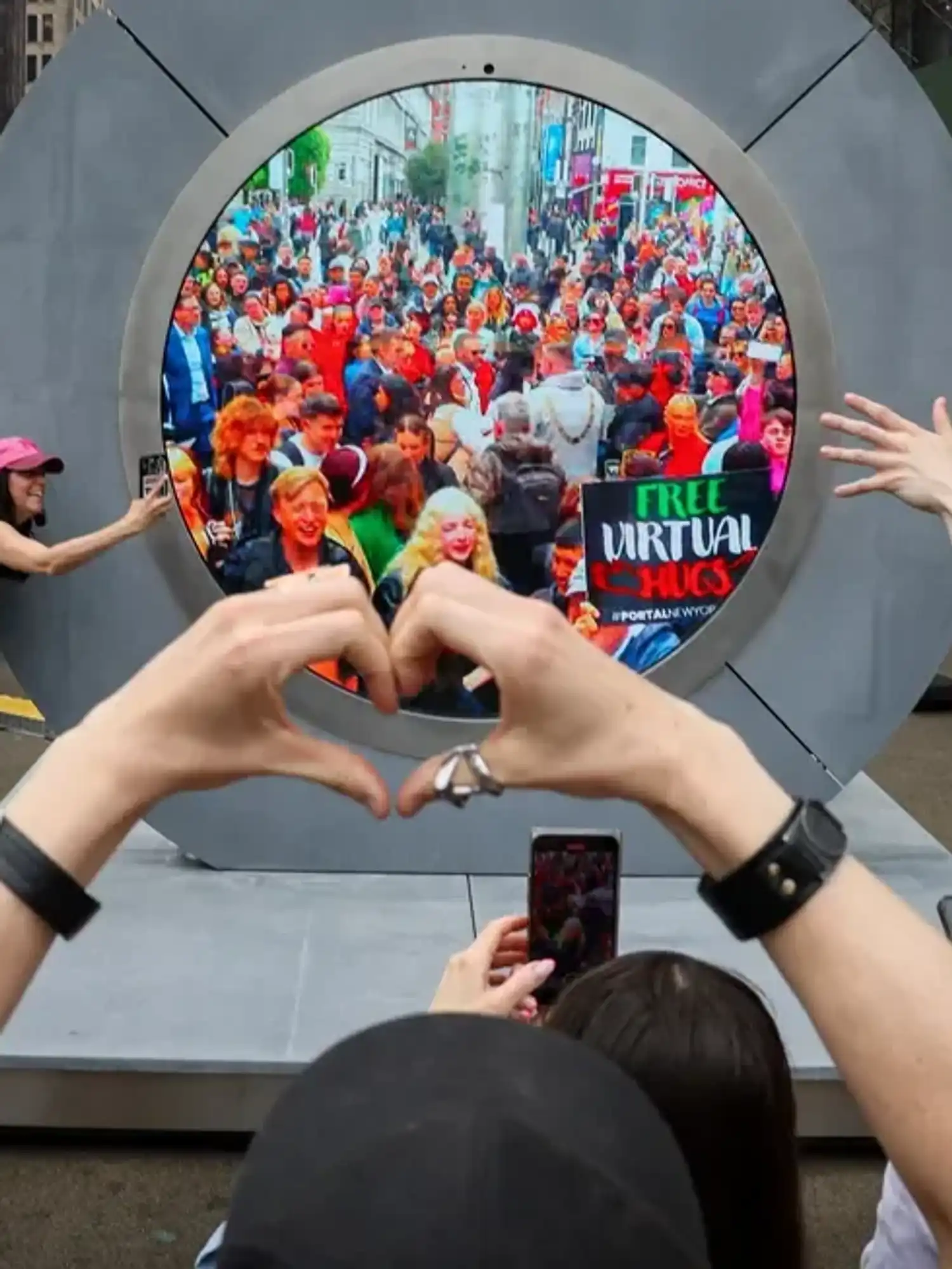 New York and Dublin portal temporarily shut down after 'inappropriate behaviour'