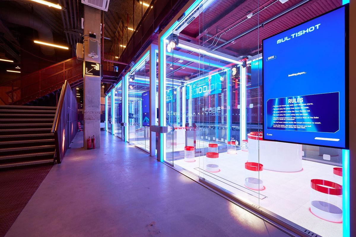 Inside The Cube Canary Wharf immersive experience