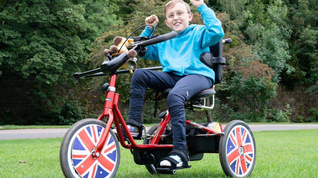 Inspirational young fundraiser Tobias Weller near his home in Sheffield (Danny Lawson/PA)