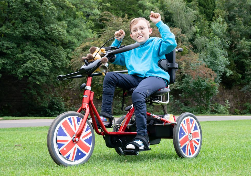Inspirational young fundraiser Tobias Weller near his home in Sheffield (Danny Lawson/PA)