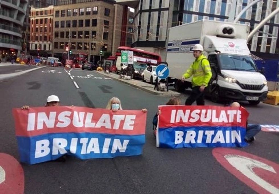 Insulate Britain have blocked Old Street roundabout in central London