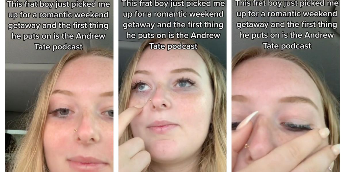 Woman concerned after date puts on an Andrew Tate's podcast during ...