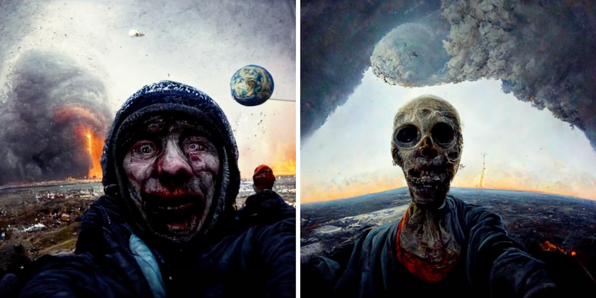 Artificial Intelligence Predicts the Last Selfie on Earth