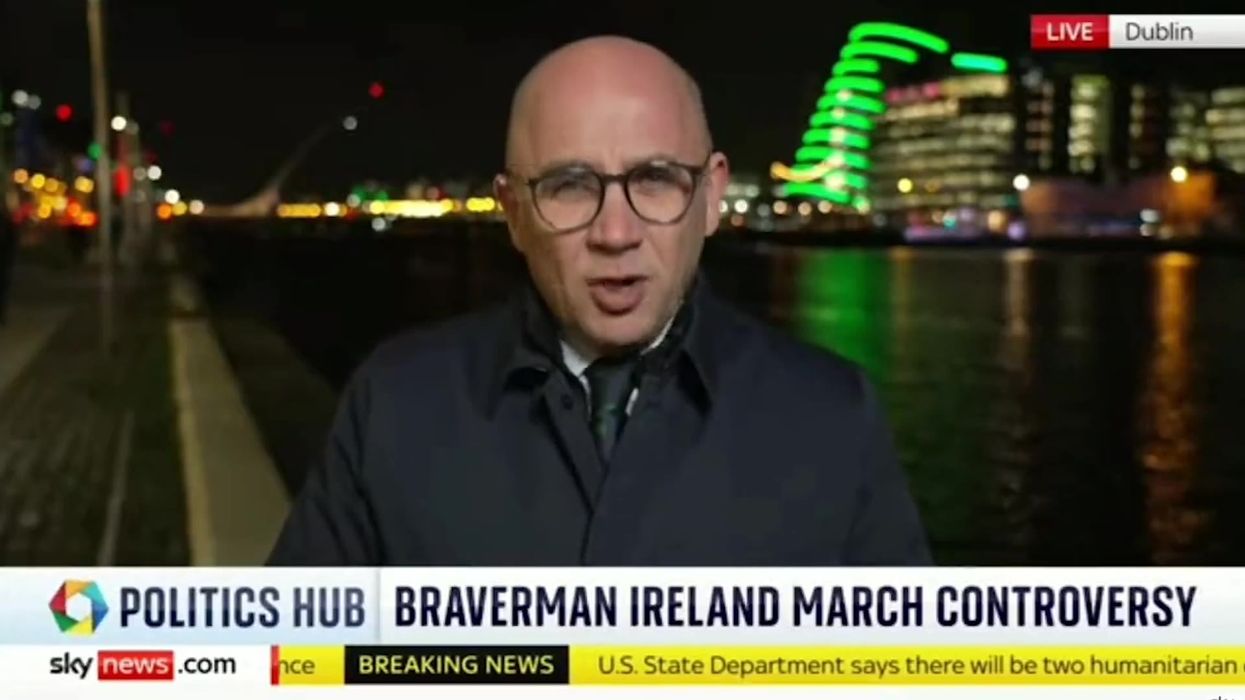 Ireland correspondent lays into Suella Braverman on live TV over 'hate marches' comments