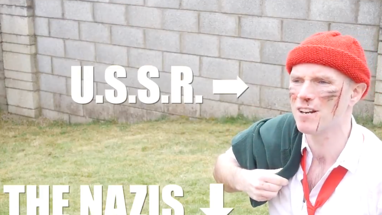 Irish comedian does WWII nations skit