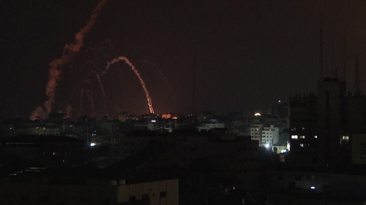 Video shows full extent of Israel's Iron Dome taking on Hamas rockets