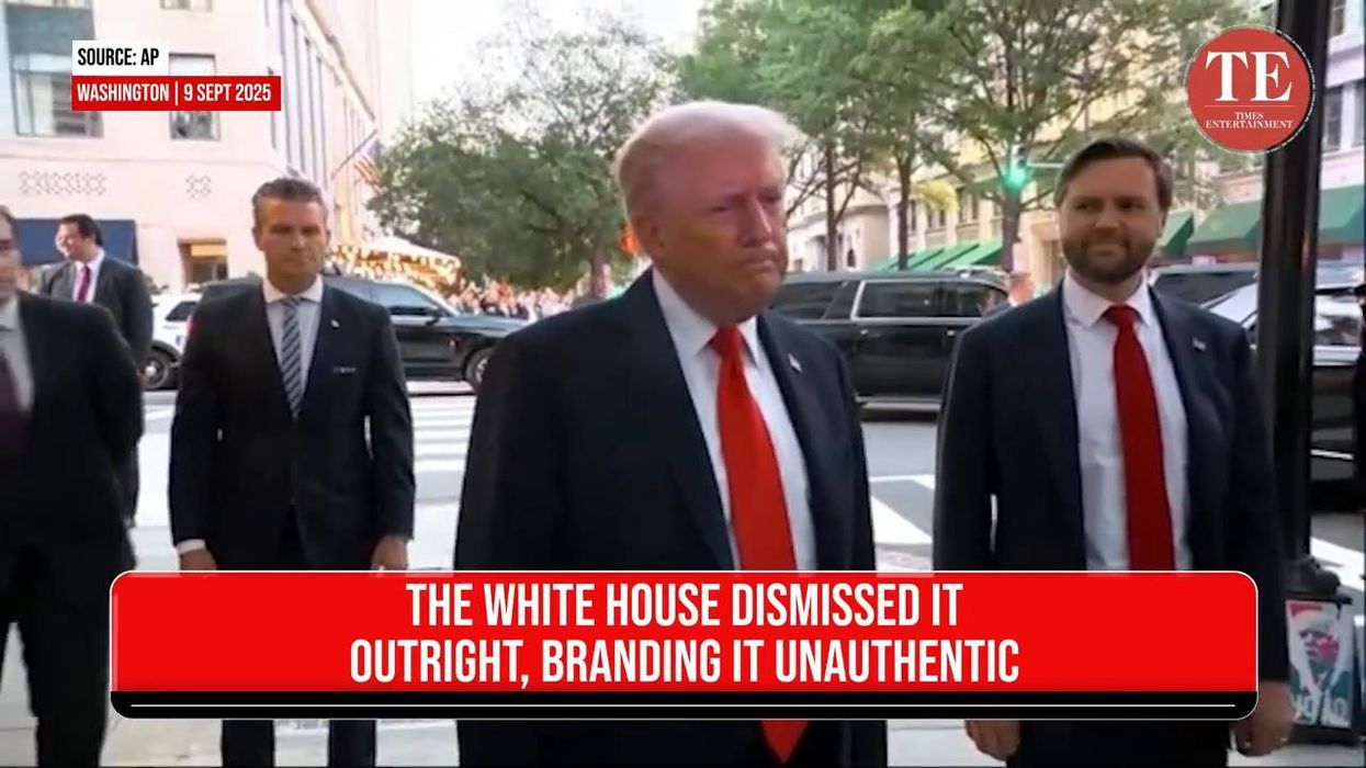 Trump denies signature on Epstein birthday book letter is his: 'It's not the way I speak'